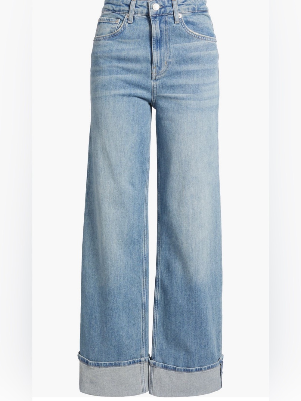 Rails Getty High Waist Cuffed Wide Leg Jeans